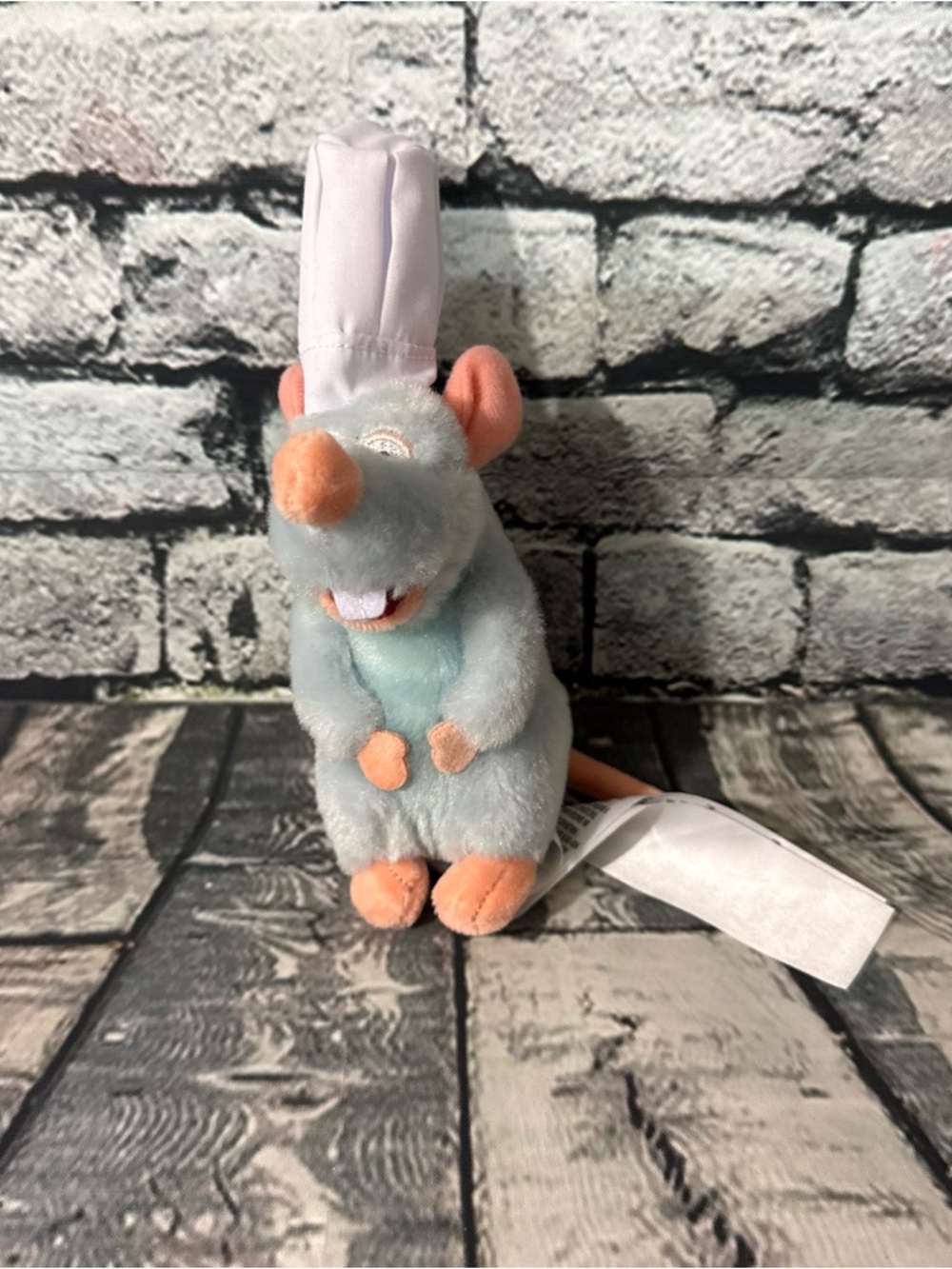 Disney’s Ratatouille “Remy” 7 Inch Plush with Chef Hat Stuffed Animal Toy